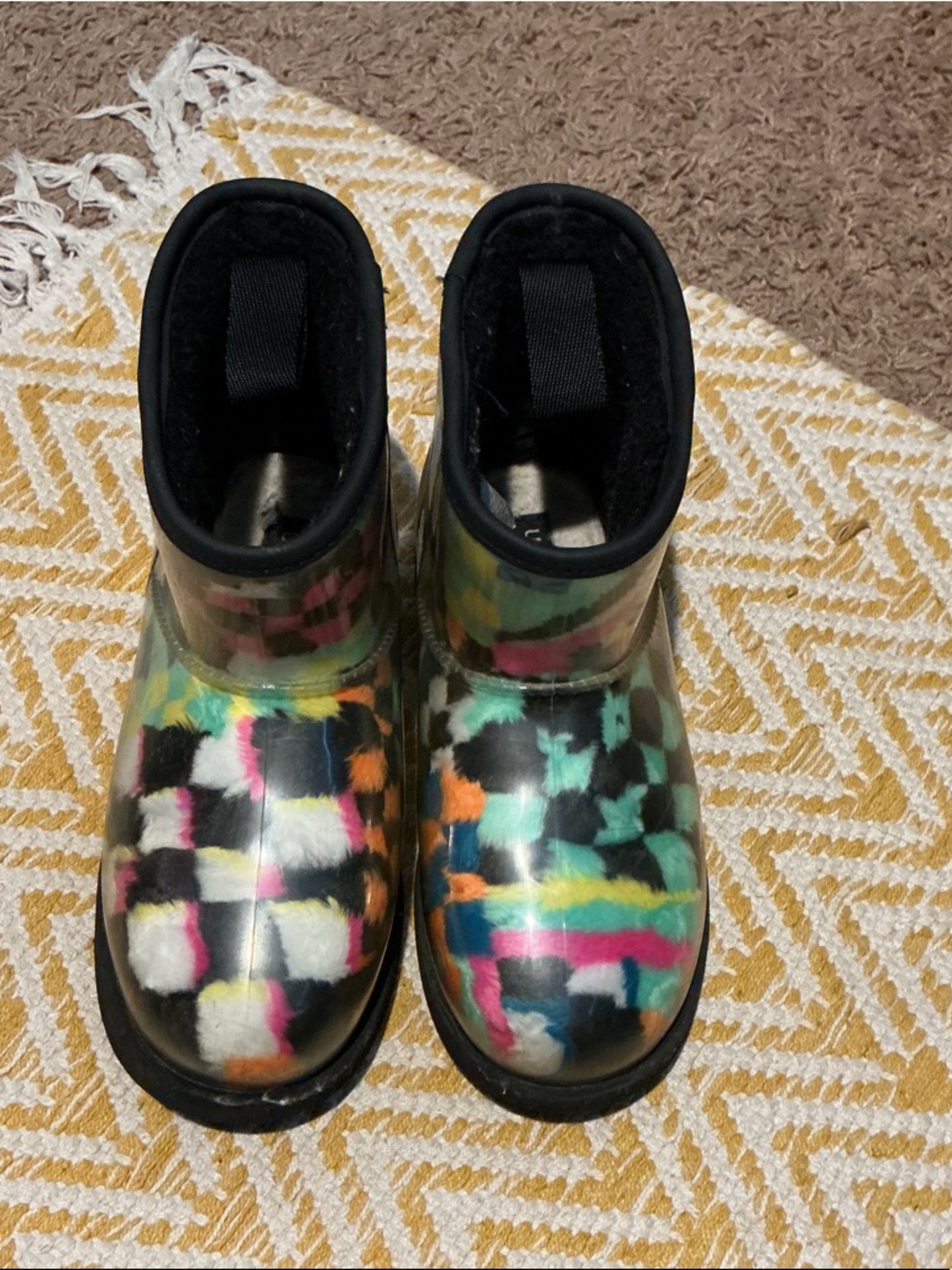 UGG Kids Multi-Color Waterproof Rain Boots